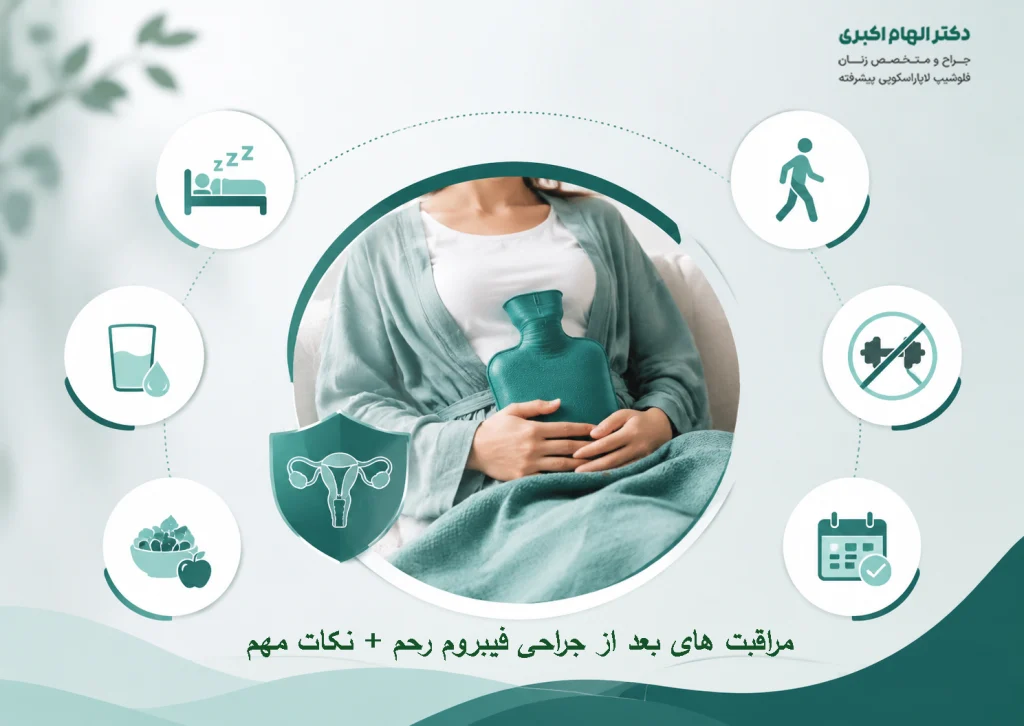 مراقبت های بعد از جراحی فیبروم رحم + نکات مهم